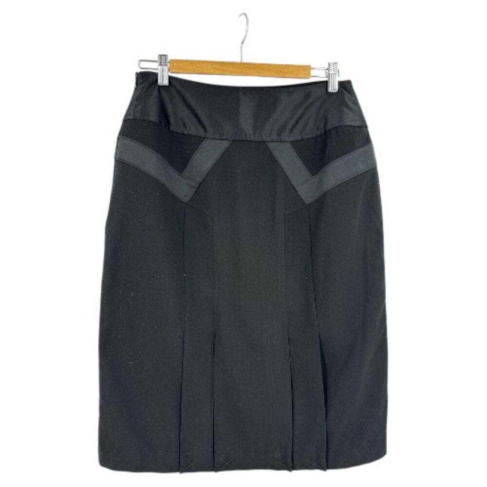 Pencil Skirt Worthington Size 8 Women's Black  knee length